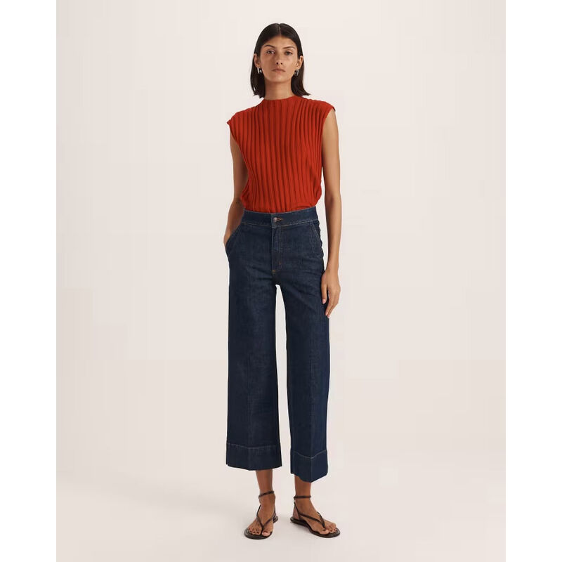 SABA Ava Cropped Wide Leg Jean image number 2